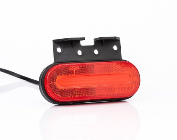 Габаритный фонарь LED FT-070 с кронштейном, красный, 12-36V